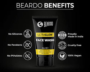 Beardo Ultraglow Facewash & Activated Charcoal Facewash Combo (Pack of 2)