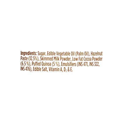 Nutralite Choco Spread Crunchy Quinoa| Hazelnut Spread|Uses Premium Chocolate| 275g