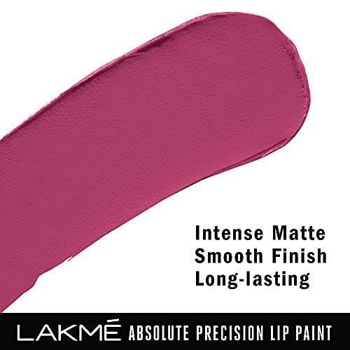 Lakmé Absolute Precision Lip Paint, Matte Finish - Victorian Magenta, 3g