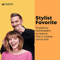 Matrix Opti Care Smooth Straight Professional Conditioner for Ultra Smooth Intensely Moisturized Hair with Shea Butter, Paraben Free, 196g