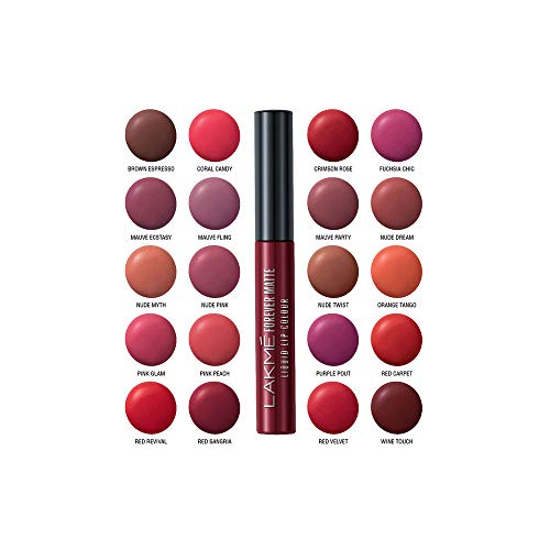 Lakmé Forever Matte Liquid Lip Colour, Fuschia Chic, 5.6 ml
