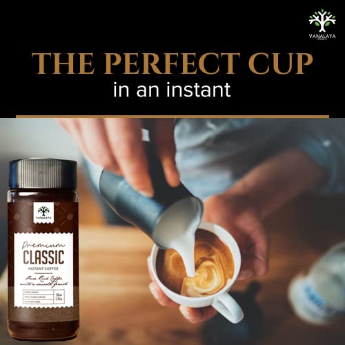 Vanalaya Premium Classic Instant Coffee Black Coffee Powder With Rich Aroma & Taste For Weight Loss 50gm