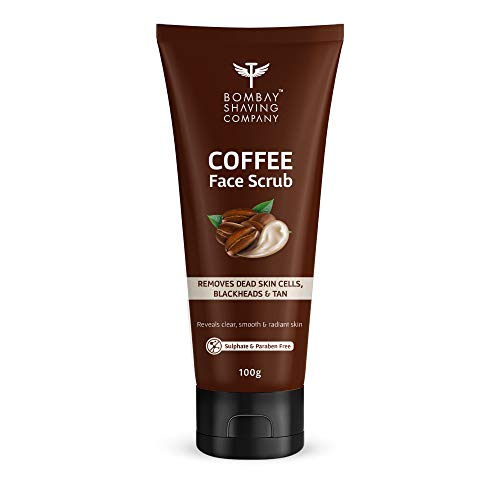 Bombay Shaving Company Deep Cleansing & Exfoliating Coffee Face Scrub 100g No Sulphate, No Paraben, Made in India