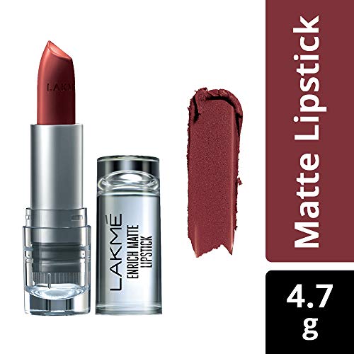 LAKMÉ Enrich Matte Lipstick, Matte Finish, Shade RM15, 4.7 g