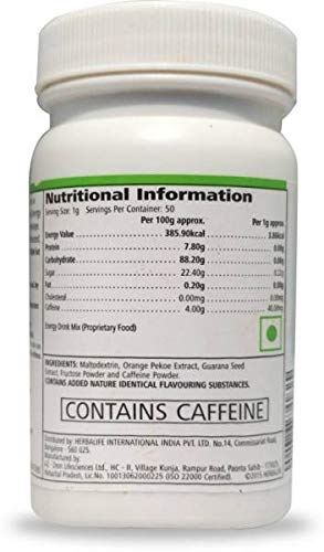 Herbalife Afresh Energy Drink Mix Elaichi Flavor 50 GM