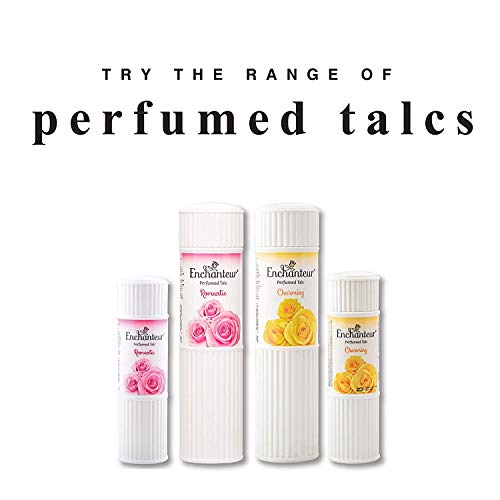 Enchanteur Charming Perfumed Talc for Women, 250g with Roses, Muguets & Cedarwood Extracts