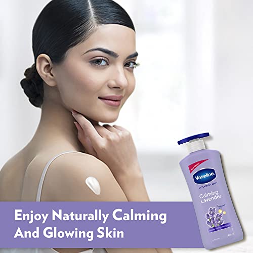 Vaseline Intensive Care Calming Lavender Body Lotion, With 100% Pure Lavender Extracts, Non-Greasy Formula, 400 ml