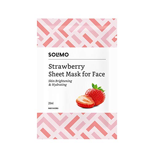 Solimo Face Sheet Mask, Strawberry