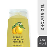 Cleansense Limequat Body Wash Shower Gel Combo, 100% Vegan and Paraben Free with Goodness of Aloe Vera and Vitamin E (Limequat, 280mlx2)
