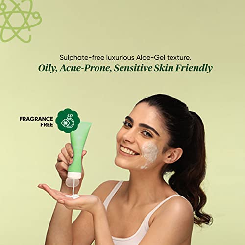 Dot & Key Cica Calming Blemish Clearing Face Wash | Non- Comedogenic, Sulphate & Paraben Free Face Cleanser for Acne & Pimples | With Cica, Green Tea & 1% Salicylic Acid for Acne Prone Skin | 120ml