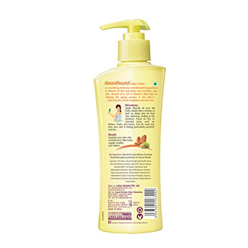 Lotus Herbals Almondnourish Daily Nourishing SPF-20 Body Lotion, 250ml