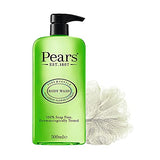 Pears Pure & Gentle Lemon Flower Extract Body Wash With Glycerin , Dermatogically Tested, 100% Soap Free Shower gel,Imported,500 ml (Free Loofah)