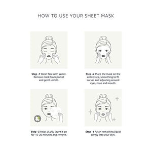 Solimo Face Sheet Mask, Matcha