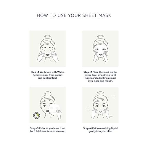 Solimo Face Sheet Mask, Matcha