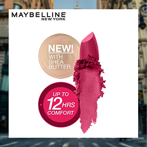 Maybelline New York Color Sensational Creamy Matte Lipstick, 680 Mesmerizing Magenta, 3.9g.