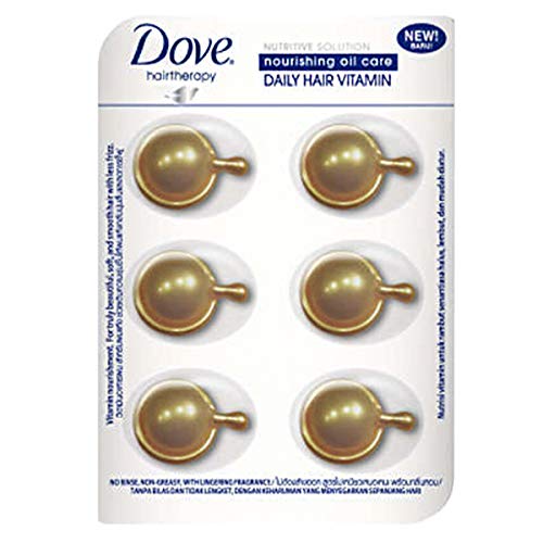 Dove Intense Nourishing Daily Hair Treatment (Infused with Rosehip oil), 6 Capsules
