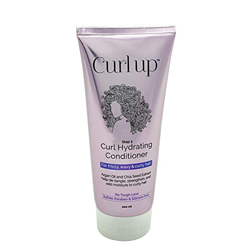 Curl Up Curl Hydrating Silicone Free Conditioner - For Frizzy , Wavy & Curly Hair - No Sulphate And Paraben - 200 ml