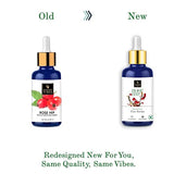 Good Vibes Rose Hip Radiant Glow Face Serum, 30 ml Light Weight Non Greasy Moisturizing Formula For All Skin Types, Natural, No Parabens & Sulphates, No Animal Testing