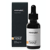 Minimalist Pure Rosehip Oil with Vitamin C Face Serum for Glowing Skin | Facial Oil For Men & Women | 30 ml