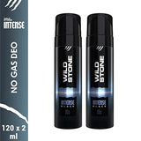 Wild Stone Intense Black No Gas Deodorants for Men Combo Pack of 2 (120ml each)
