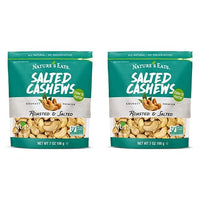 Nature's  Eats Cashews Roasted Salted, 7 Oz (Pack of 2)