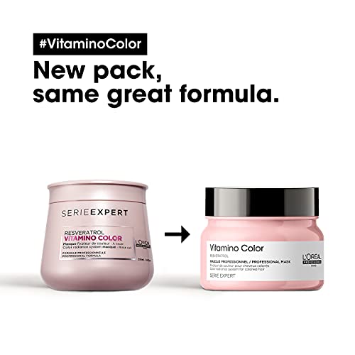 L’Oréal Professionnel Vitamino Color Hair Mask with Resveratrol for Color-treated Hair, Serie Expert, 250gm