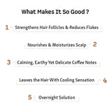 mCaffeine Anti-Dandruff Cappuccino Coffee Scalp Lotion | Reduces Itchiness & Flakiness with Natural AHA and Almond Milk |SLS and Paraben Free | For All Hair Types | 100ml