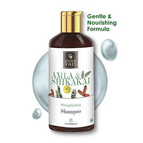Good Vibes Strengthening Shampoo - Amla Shikakai Men & Women (300 ml)