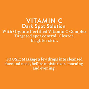 Biotique Vitamin C Dark Spot Solution Serum 30ml | Brightening, Radiant Skin, Reduce Pigmentation |All Skin Tone | SLS & Paraben Free