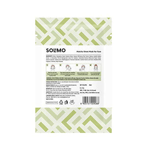 Solimo Face Sheet Mask, Matcha