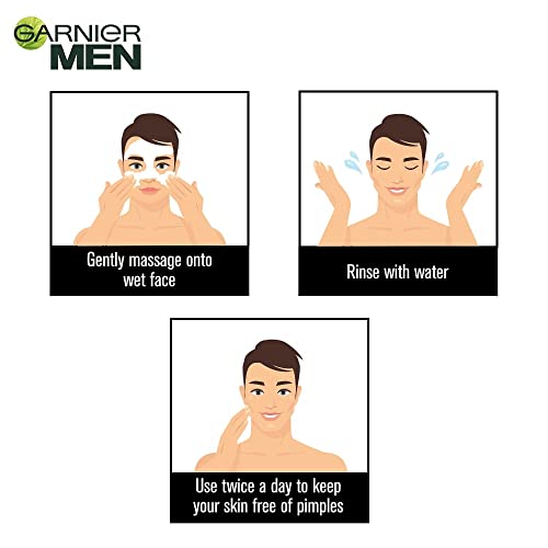 Garnier Men Acno Fight Facewash - For Pimple And Acne Prone Skin, 150gm (Pack of 2)