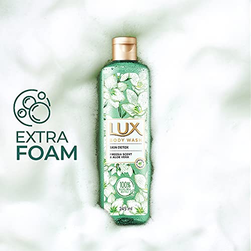 Lux Shower Gel, Freesia Scent & Aloe Vera Bodywash, Skin Cleanser With Long Lasting Fragrance, Paraben Free, 245 ml