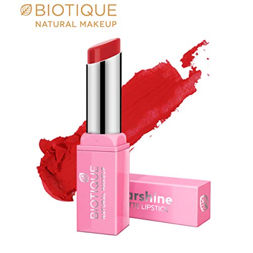 Biotique Natural Makeup Starshine Matte Lipstick, Pansy Popsicle