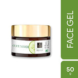 Good Vibes Cucumber Face Gel 50 g, Skin Hydrating Soothing Light Weight Formula, Helps Reduce Redness, Puffiness & Blemishes for All Skin Types, Natural, No Parabens & Sulphates, No Animal Testing