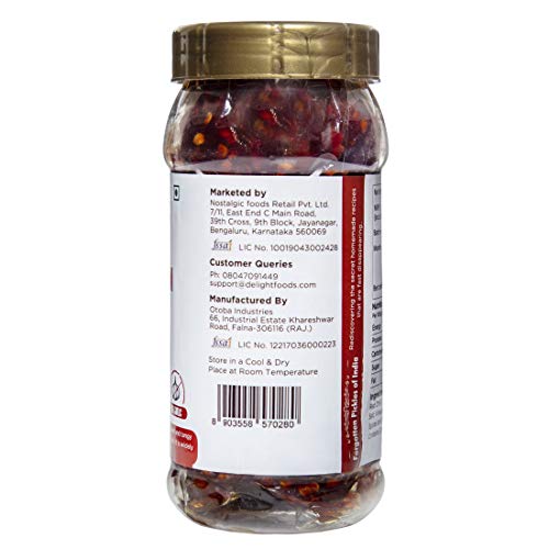 Delight Foods Rajasthani - Athana Mirchi Red 250g Marwari Pickles and Chutney | Pure Mustard Oil Achaar | Stuffed Red Chilly Pickle | No Citric Acid