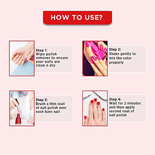 Revlon Womens Fire 'N' Gold 5 Finishes Nail Enamel, Red Sparkle, 8 ml