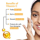 Good Vibes Vitamin C Glow Foaming Face Wash With Deep Cleansing Brush, 150 ml Non-Drying Brightening Face Cleanser For Clear Skin | No Parabens, No Sulphates, No Animal Testing