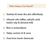 mCaffeine Cappuccino Coffee Face Mask (100gm) for Acne and Oil Control | Face Pack with Kaolin Clay and Almond Milk | Kills 99.9% Acne Causing Germs | SLS & Paraben Free