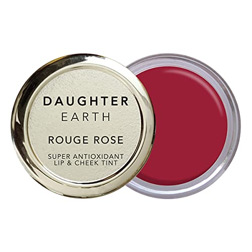 DAUGHTER EARTH Super Antioxidant Lip Tint and Cheek Tint, Matte Finish - Rouge Rose