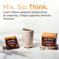 Organic Instant Coffee Powder by Four Sigmatic | Arabica Instant Coffee Singles with Lion's  Mane, Chaga and Rhodiola | Mushroom Coffee Instant Mix for Better Focus and Immune Support | 10 Packets