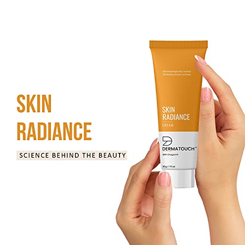 DERMATOUCH Skin Radiance Cream For Glowing Skin || Protects Against Skin Damage || Reduces Pigmentation, Dark Spots, Age Spots || Provides Deep Nourishment || Suitable For All Skin Types - 30G