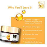 Good Vibes Vitamin C Glow Gel Creme, 50 g Skin Brightening Hydrating Moisturizing Face Cream for All Skin Types, Rich in Antioxidants & Helps Reduce Dark Spots, No Parabens & Sulphates