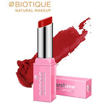 Biotique Natural Makeup Starshine Matte Lipstick, Liberal Red