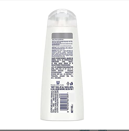Dove Daily Shine Hair Conditioner with Nutritive Serum for Smooth & Shiny Hair, 335 ml
