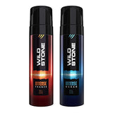 Wild Stone Intense Trance and Ocean No Gas Deodorants for Men, Pack of 2 (120ml each)