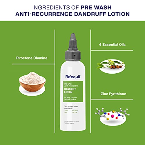 Pre Wash Anti-Recurrence Dandruff Lotion for Severe Dandruff - 100ml | Re'equil