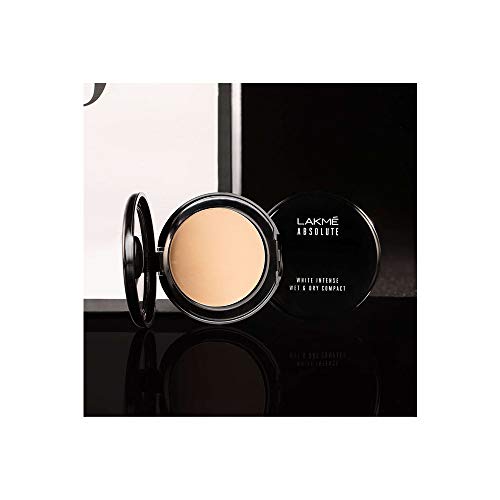 Lakmé Absolute White Intense Wet and Dry Compact, Almond Honey, 9g