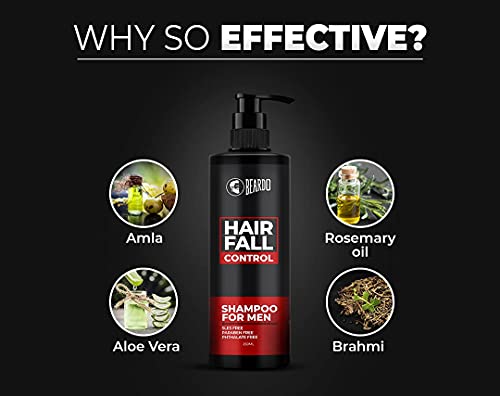 Beardo Hair Serum (50ml) and Hair Fall Control Shampoo for Men (250ml)