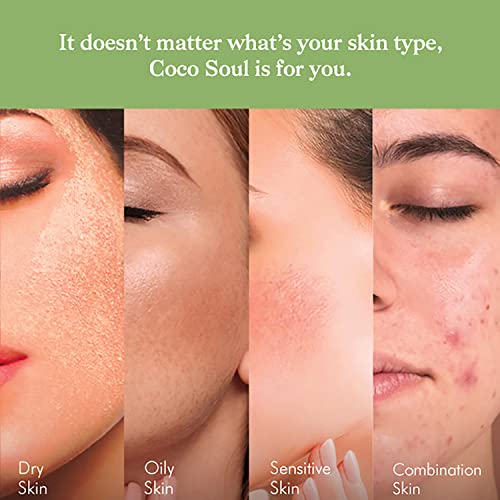 Coco Soul Face Scrub | With Coconut, Sandalwood & Ayurveda |Gentle Exfoliation, Deep Pore Cleansing, Revitalizing  & Tan Removal| Silicones, Mineral Oil, Paraben & Sulphate Free | Vegan | 100g