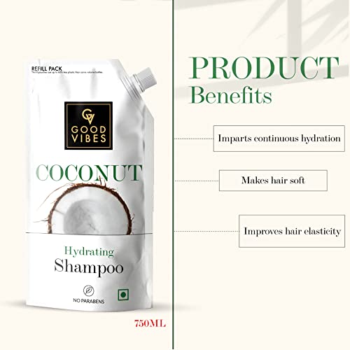 Good Vibes Coconut Shampoo Refill Pack (750 ml)
